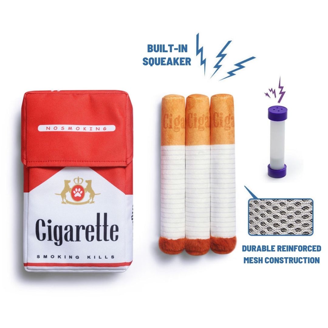 Cigarette Pack Dog Toy