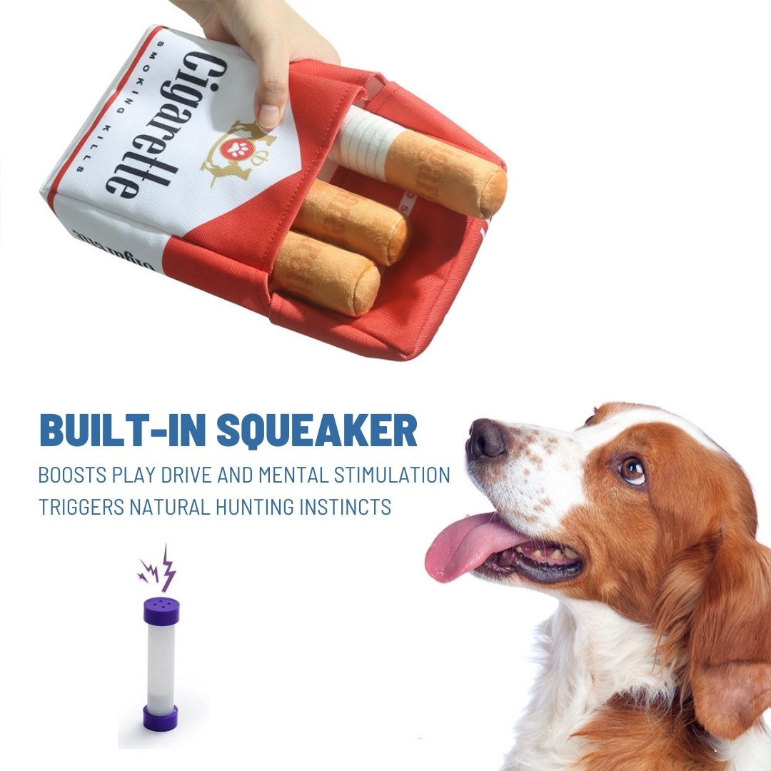 Cigarette Pack Dog Toy