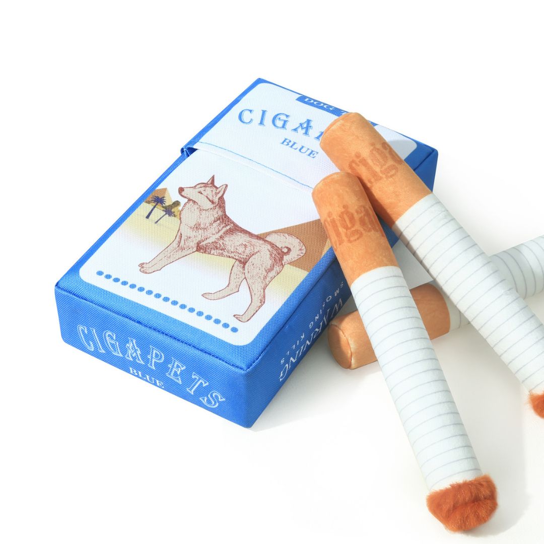 Cigarette Pack Dog Toy