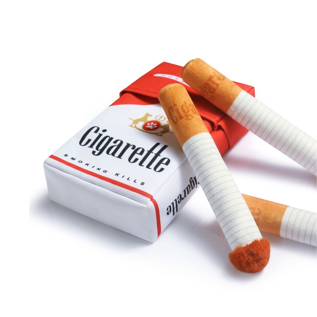 Cigarette Pack Dog Toy