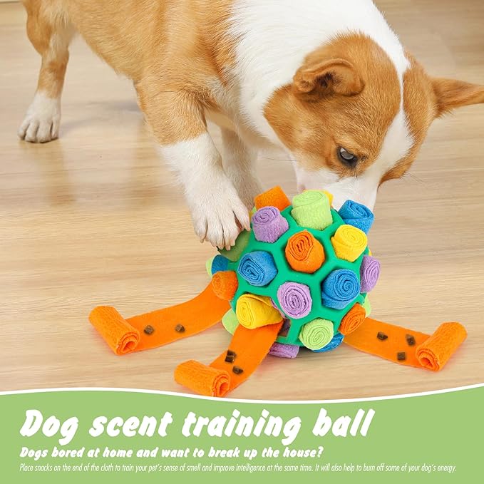 petsline-interactive-dog-snuffle-ball-treat-dispenser-puzzle-toy-puppy-training-dental-cleaning-small-medium-dogs