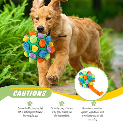 petsline-interactive-dog-snuffle-ball-treat-dispenser-puzzle-toy-puppy-training-dental-cleaning-small-medium-dogs