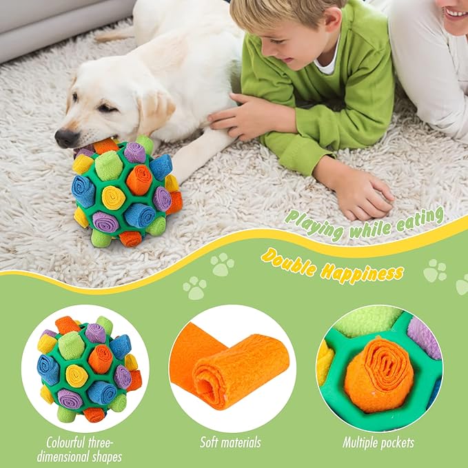 petsline-interactive-dog-snuffle-ball-treat-dispenser-puzzle-toy-puppy-training-dental-cleaning-small-medium-dogs
