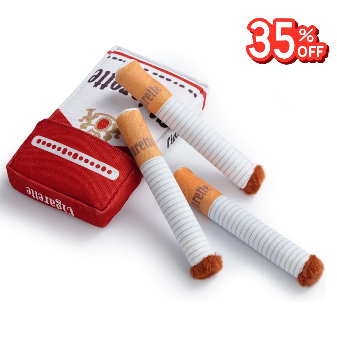 Cigarette Pack Dog Toy