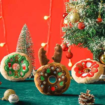 Christmas Squeaky Donut Pack