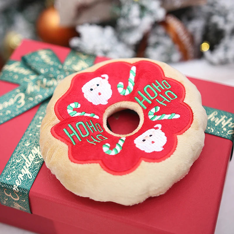 Christmas Squeaky Donut Pack