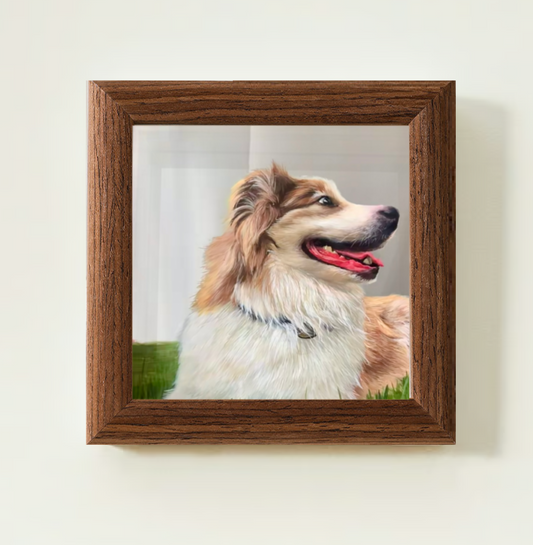 Custom Pet Portraits - Glass Painting