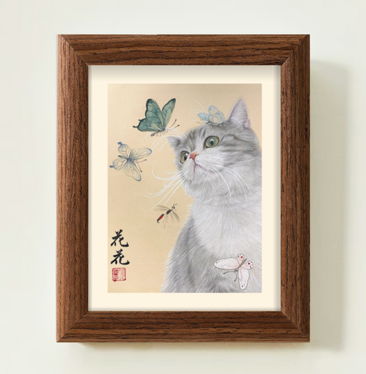 Custom Pet Portraits - Traditional Chinese Painting