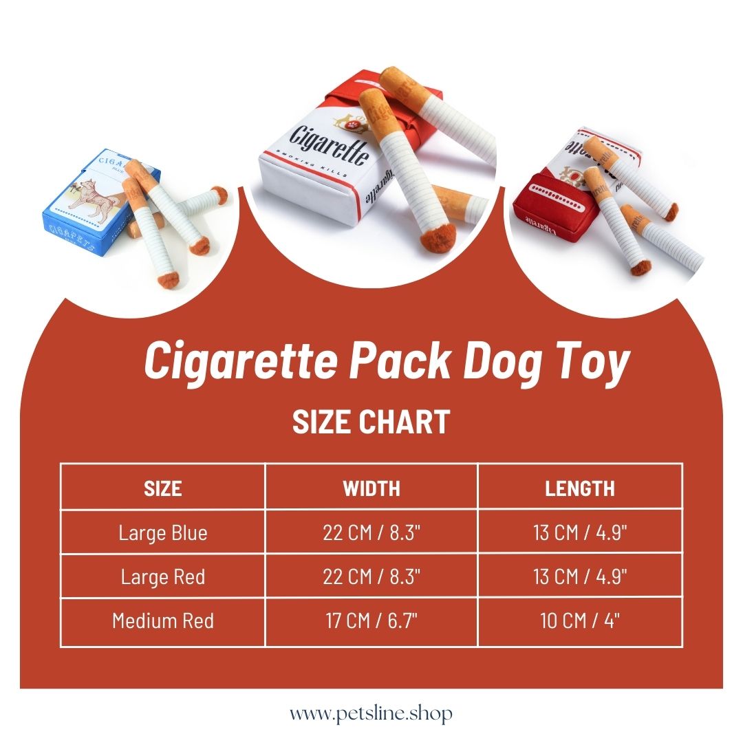 Cigarette Pack Dog Toy